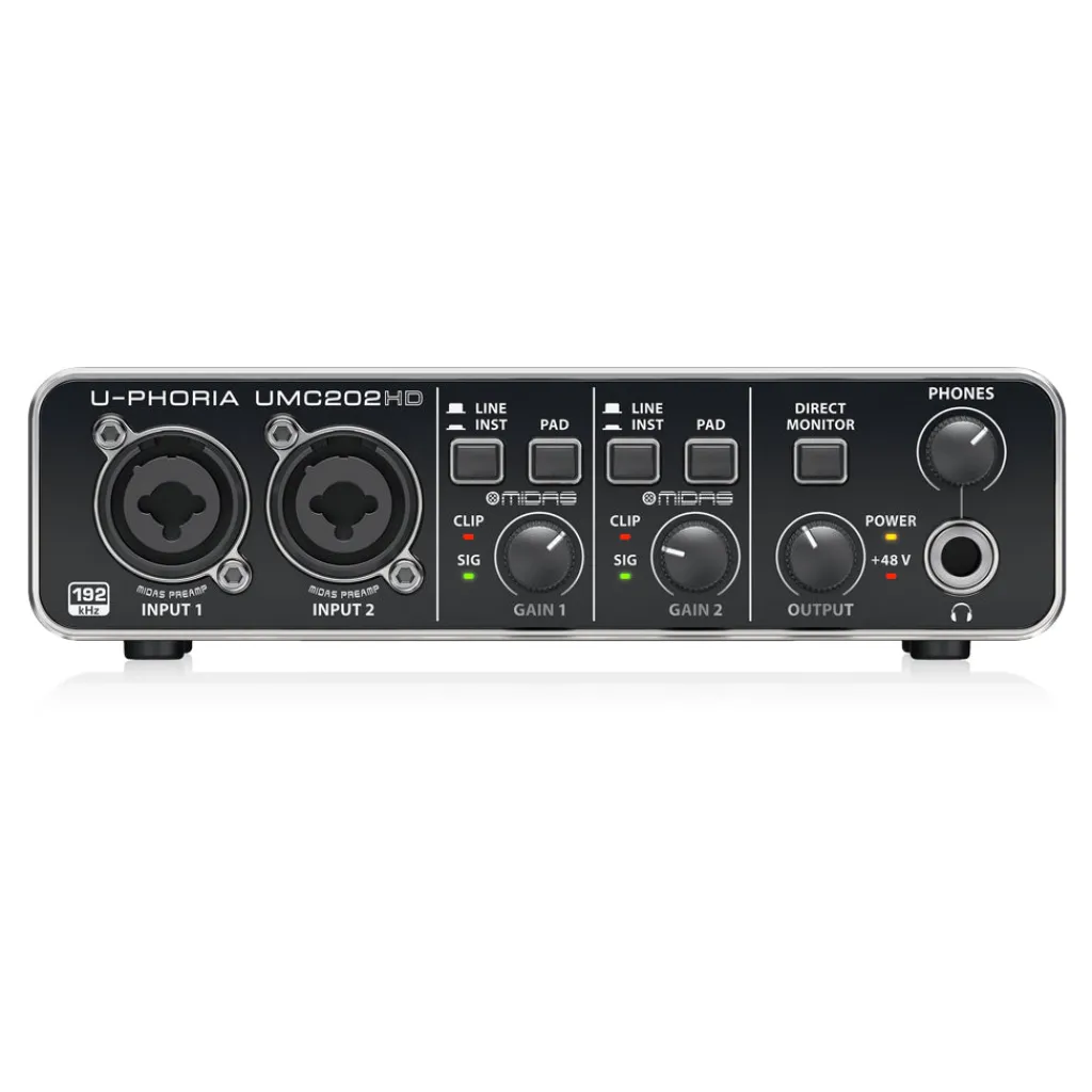 U-Phoria UMC202HD Interface>Behringer Best