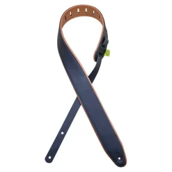 - 2.5″ Padded Upholstery Leather Guitar Strap - Black & Tan>Colonial Leather Discount