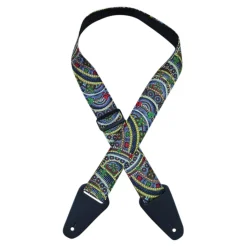 - Aboriginal Art Guitar Strap – Butterflies Circle of Life>Colonial Leather Hot