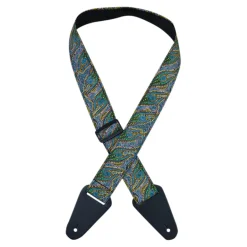 - Aboriginal Art Guitar Straps - Women Collecting Water Green>Colonial Leather Sale
