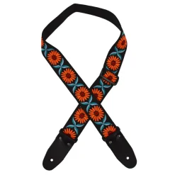 - Jacquard Rag Strap - Orange Daisy>Colonial Leather Sale