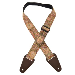 Aboriginal Art Rag Strap - Warlu Goanna Dreaming>Colonial Leather Online
