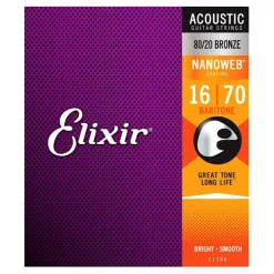 11306 - Nanoweb 16-70 Baritone Guitar Strings>Elixir Clearance