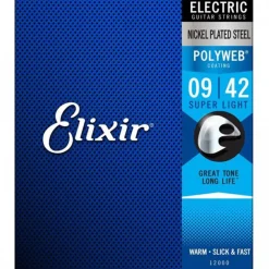 12000 Polyweb Electric Super Light 9-42>Elixir Clearance