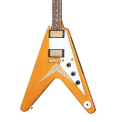 - 1958 Korina Flying V Electric Guitar - Aged Natural>Epiphone Outlet
