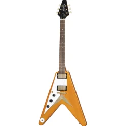 - 1958 Korina Flying V Electric Guitar Left Handed - Aged Natural>Epiphone Clearance