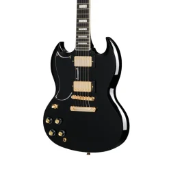 SG Custom Left Handed with Premium Gig Bag - Ebony>Epiphone Outlet