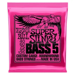 5-String Super Slinky Nickel Wound Bass Set, .040 - .125>Ernie Ball Discount