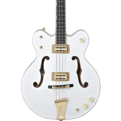 G6136LSB White Falcon™ Bass, 34" Scale, Ebony Fingerboard, White>Gretsch Fashion