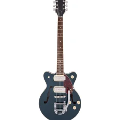 - G2655T-P90 Streamliner™ Center Block Jr. Double-Cut P90 with Bigsby® - Laurel Fingerboard - Two-Tone Midnight Sapphire and Vintage Mahogany Stain>Gretsch Best