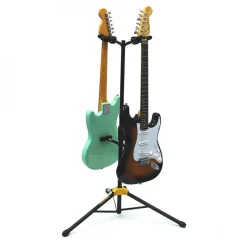 GS422BPLUS Auto Grab Double Guitar Stand w/Rest>Hercules Online