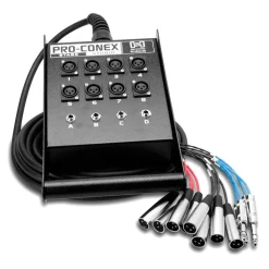 Hosa Technology Signal Processing*Stage Box Non-Locking 8X4 50