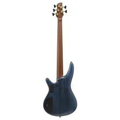 Ibanez 5 String*SR6605 5-String Bass Mappa Burl Top with Rosewood Fretboard and Case - Ghost Fleet Blue Burst