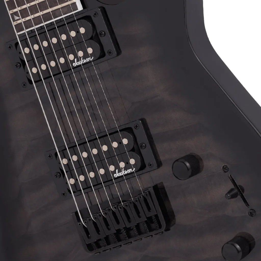 - JS Series Dinky Arch Top JS22Q-7 DKA HT, Amaranth Fingerboard, Transparent Black Burst | Electric Guitars | 2918804585>Jackson New