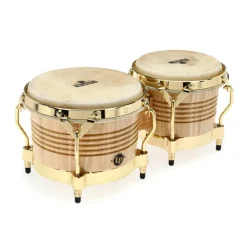 LP Bongos*Matador Wood Bongos with Gold Hardware - Natural