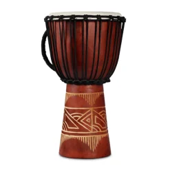 LP Djembes*World Beat Wood Art Medium Djembe Red