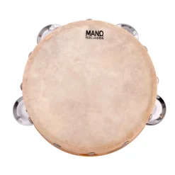 6" Non Tuneable Tambourine Natural>Mano Percussion Hot