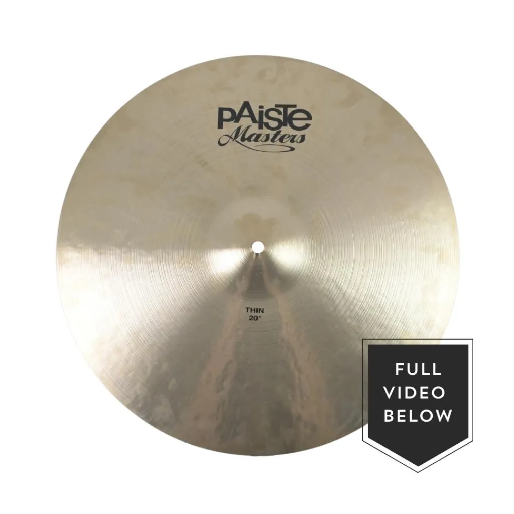Paiste Cymbal Vault*20" Masters Thin Ride