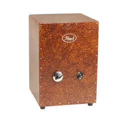 Percussion Cajon with Adjustable Brazilian Platinella-style Jingles>Pearl Hot