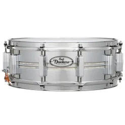 14"x5" Duoluxe Chrome Over Brass Snare Drum>Pearl New