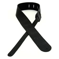 - Guitar Strap, Birds, Leather - Black>PRS Hot