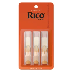 by D'Addario Bb Clarinet Reeds, Strength 2.0 - 3 Pack>RICO Hot