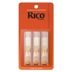 by D'Addario Soprano Sax Reeds, Strength 1.5 -3 Pack>RICO Sale