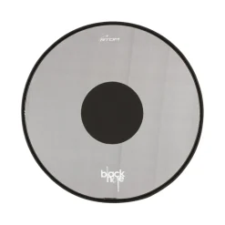 RTOM Drum Heads*22" Black Hole Tuneable Snap On Practice Pad