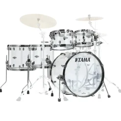 50th Anniversary Limited Starclassic Mirage 5-Piece Shell Pack with 22" Bass Drum - Crystal Ice>Tama New