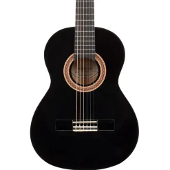- 1/2 Size Nylon String Acoustic Guitar - Black>Valencia New