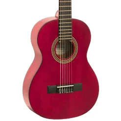 200 Series 1/2 Size Classical Guitar, Transparent Wine Red>Valencia Best