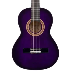 Valencia Classical Guitars*VC102PPS 1/2 Size Classical Guitar – Purple Sunburst