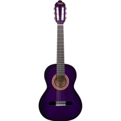 Valencia Classical Guitars*VC102PPS 1/2 Size Classical Guitar – Purple Sunburst