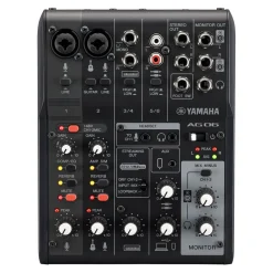 AG06 MK2 6 Channel Mixer/Interface - Black>Yamaha Fashion