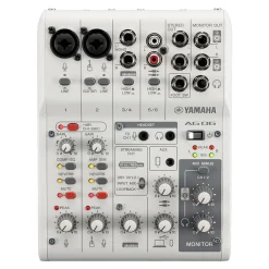 AG06 MK2 6 Channel Mixer/Interface - White>Yamaha Discount